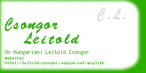 csongor leitold business card